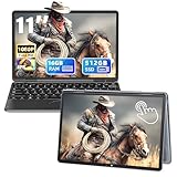 11 Inch 2-in-1 Touchscreen Laptop Gray , 16GB DDR4 RAM, 512GB SSD, N95 Processor up to 3.4GHz, FHD (1920x1200) IPS Display, Facial Recognition, Backlit KB, USB-C Notebook PC for Students Travel Work