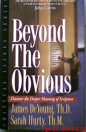 Buy Beyond the Obvious: Discover the Deeper Meaning of Scripture โ BookShops.in