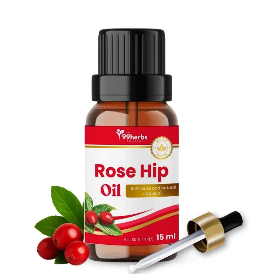 99 Herbs Pure Rosehip Oil | Cold-Pressed & 100% Natural | Anti-Aging, Scar Fading, and Skin Brightening | For Smooth, Hydrated Skin (15ml)-image-32