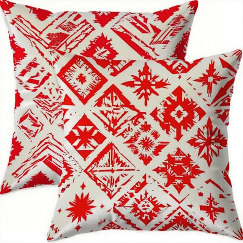 Housse coussin 60x60cm velours rouge de qualité supérieure double face - 2