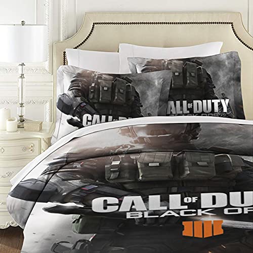 Jerfyut Game Bedding Sets Twin Duvet Cover 3 Piece Cute Bed Set For Boys Girls Kid With 1 Duvet Cover + 2 Pillowcase,Bed Sheets #TOP2