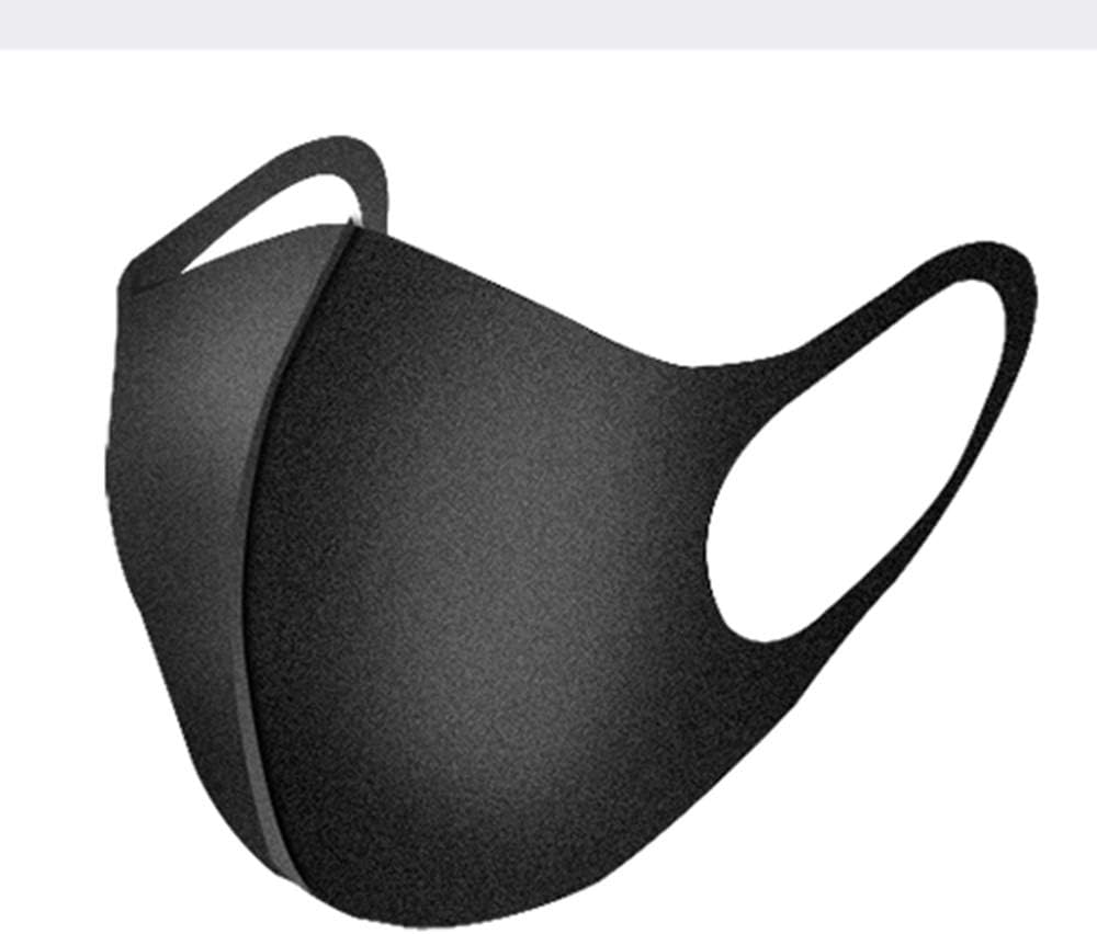 Black Mouth Mask Breathable Unisex Sponge Face Mask Reusable Anti Pollution Face