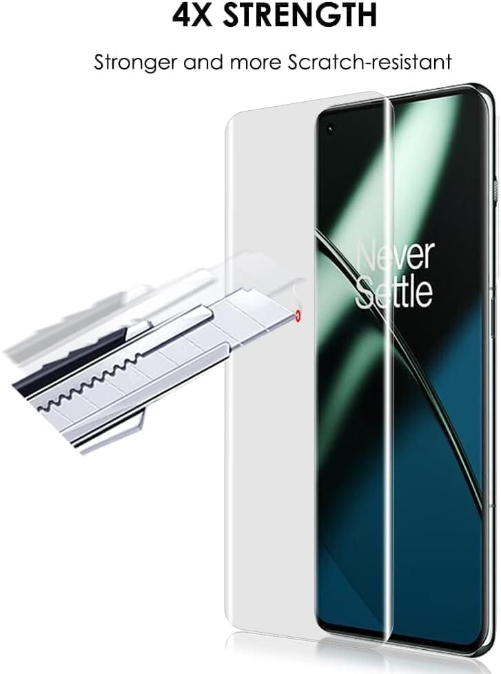 Image of SHILD- 1Pack Curved Tempered Glass For One-plus 11R (6.7-Inch) [Premium 3D Screen Protector For Oneplus 11R ] [Full Adhesive] [9H Hardness] [Scratch Resistant] [Crystal Clear]
