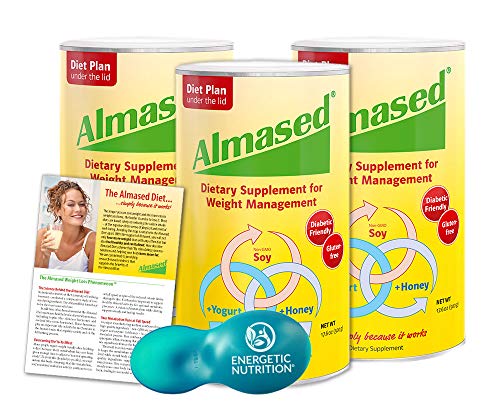Almased Diet Kit – 3 cans Almased Multi-Protein Powder (17.6 oz ea) bundled with 1 Energetic Multi-measure Scoop (4 items) Almased Diet Kit – 3 cans Almased Multi-Protein Powder (17.6 oz ea) bundled with 1 Energetic Multi-measure Scoop (4 items)