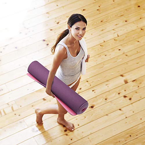 BBD Yogamatte Gymnastikmatte Kork rutschfest schadstofffrei Pilatesmatte Sportmatte Dicke gepolstert für Anfänger zum Yoga Pilates Fitness - Image 7