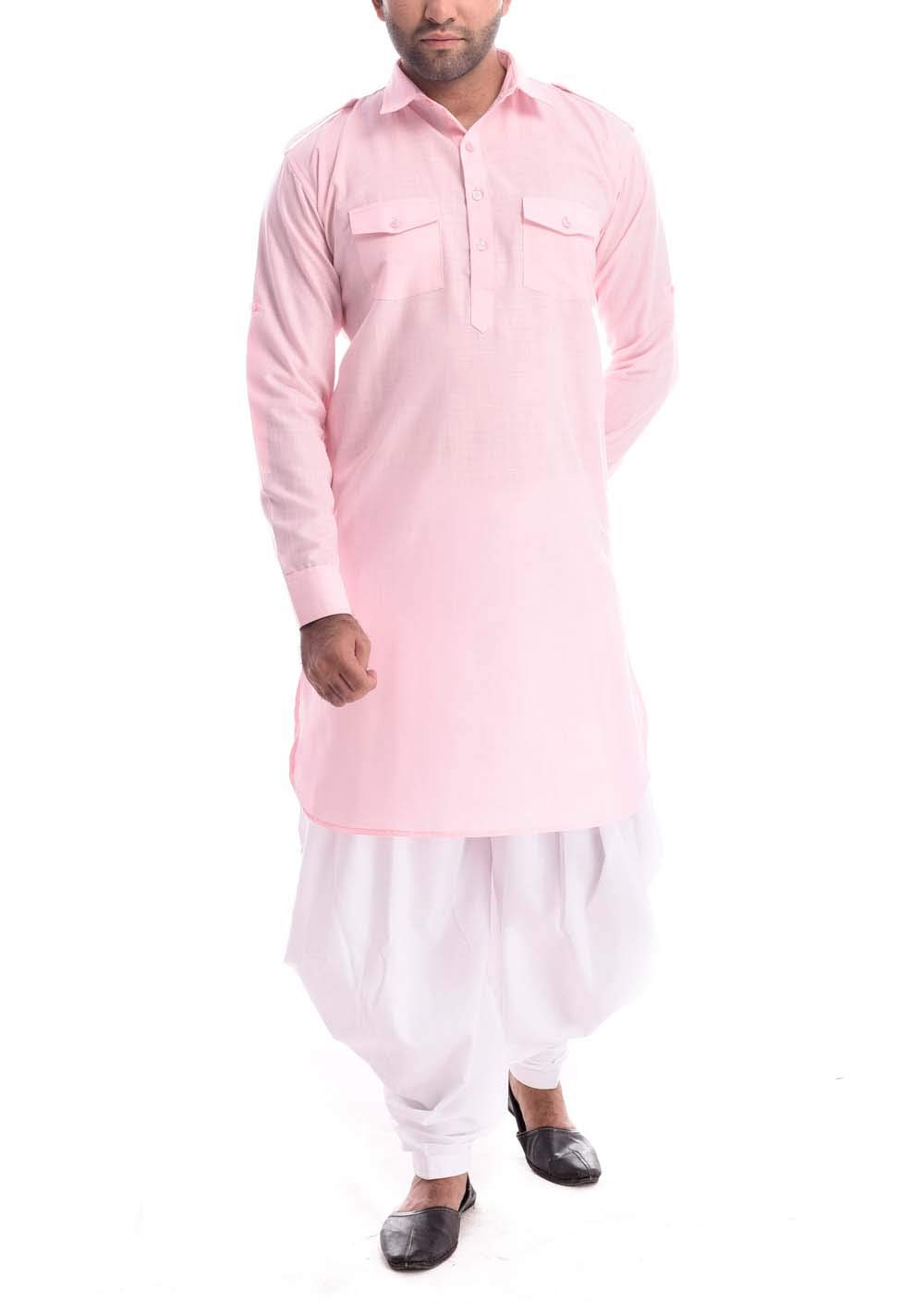 royal kurta Mens Linen Pathani Kurta Salwar-picture-52