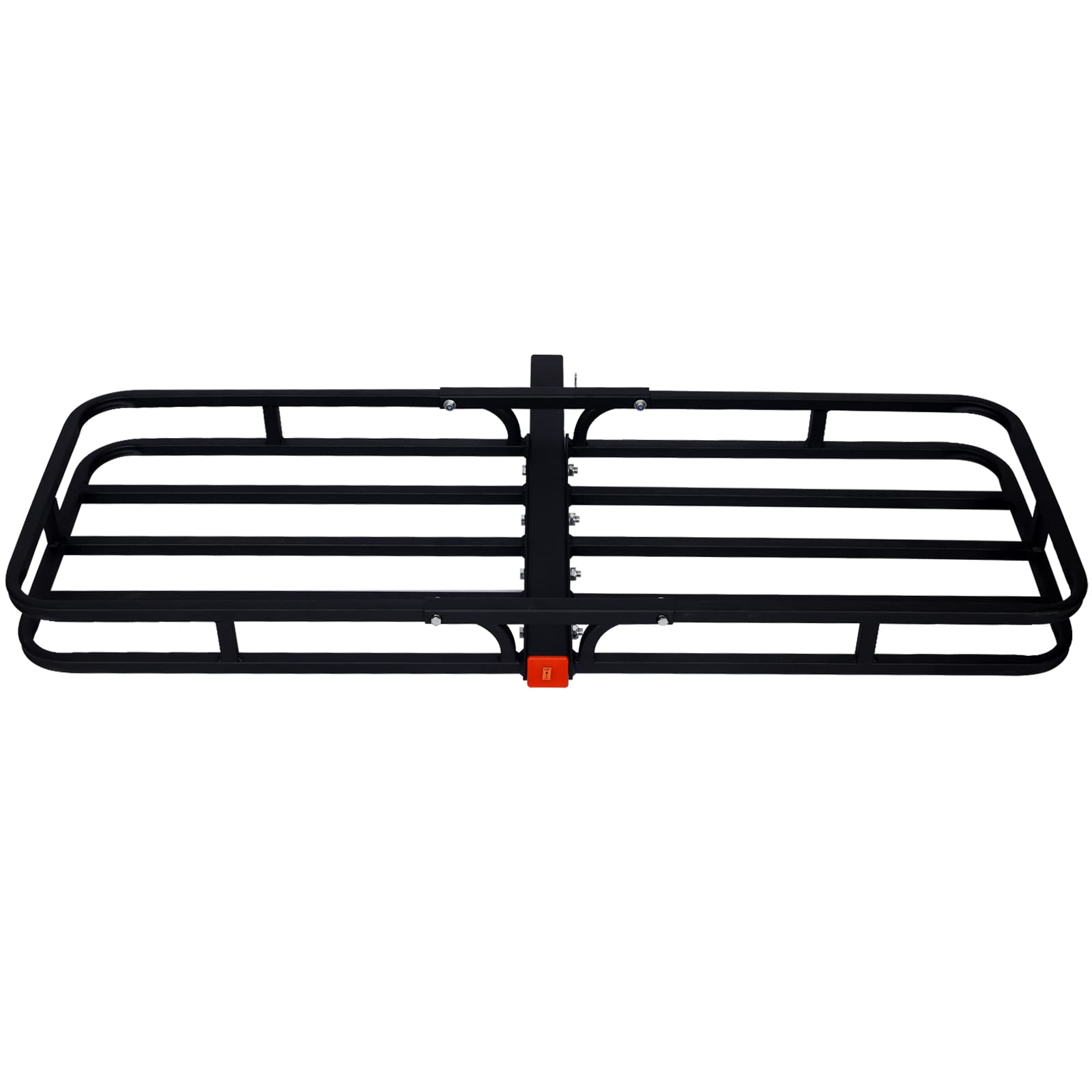 Hitch Mount Cargo Carrier, Rear Luggage Basket Rack for SUV, Truck, and Car, Fits 2