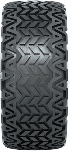 Miniatura 4 de GTW Combo de ruedas y neumáticos para carrito de golf de 14 pulgadas  Ruedas Bravo negro mate en neumáticos todo terreno Predator de 23 x 10-14