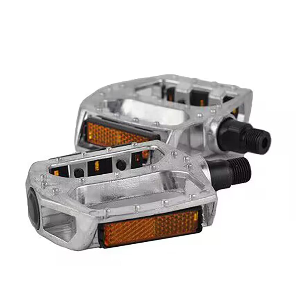 BlueSunshine Bike Pedals Set 9/16" for Mountain Bike, Aluminium Alloy Bearing Platform Pedals for BMX MTB Road Bicycle. Lightweight but Strong and