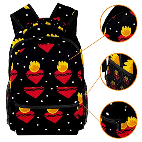 Sac à dos de voyage noir imprimé ananas pour week-end et cours - 3