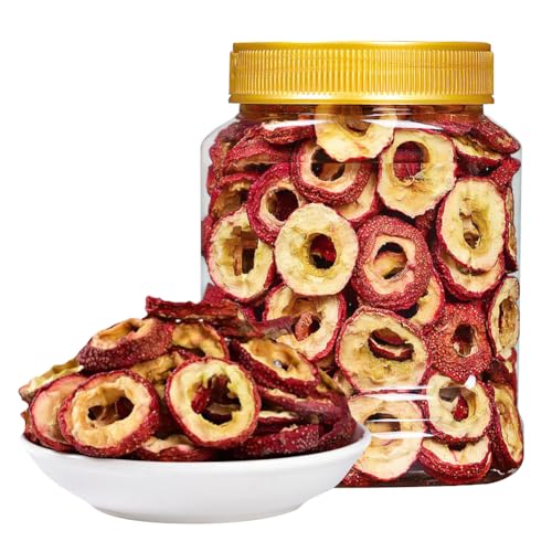 山?干 山?圈 500g/缶 サンザシの輪 サンザシ 種のないサンザシの幹 水に浸して種がなく 核果の幹 無添加 サンザシの切れ 中空の輪 レジャースナック ドライフルーツ 中国菓子 山?茶 果茶 果干 (500g*2缶)