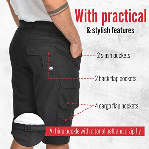 Ecko Cargo Shorts For Men – Twill Camo Mens Cargo Shorts With Belt Big And Tall #TOP3