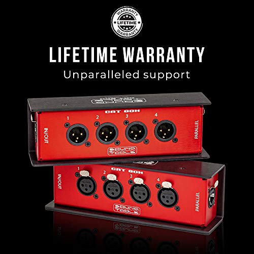 Cat Box Fx - Female Xlr Stage Box With Analog Audio Over Shielded Cat Cable. Send 4 Channels Of Audio, Dmx, Clear-Com Or Aes. #TOP7