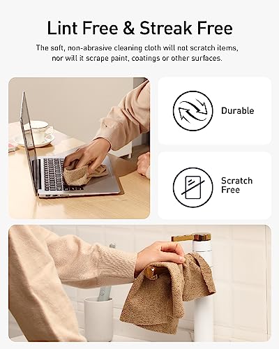 Fantasticlean-Microfiber-Cleaning-Cloth-Roll-75-Pack-Tear-Away-Towels-12-x-12-Reusable-Washable-Rags-Tan