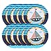 PRETYZOOM 30 Pz Piatti di Carta USA E Getta Piatti Nautici Forniture per Feste Nautiche Mare Barca Soldato a Tema Piatti USA E Getta Piatti Torta per Banchetti di Compleanno di Nozze