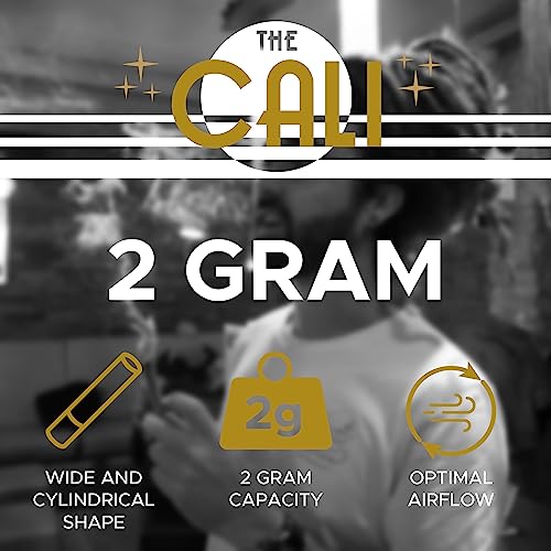 Cali By Vibes Premium Pre-Rolled Cones Pack Of 24, 3 Gram Capacity, Wide Cylindrical Shape, Hand-Rolled Cones, Slow-Burning Rice Paper, 4 Unique Blends #TOP3