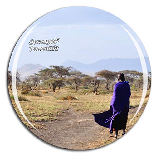 Weekino Tanzania Serengeti Massai Fridge Magnet 3D Crystal Glass Tourist City Travel Souvenir Collection Gift Strong Refrigerator Sticker