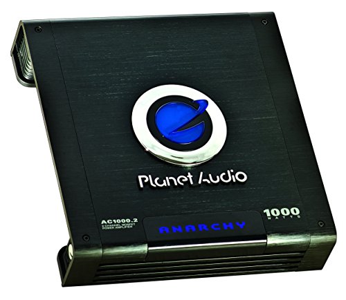 Planet Audio Ac1000.2 2 Channel Car Amplifier - 1000 Watts, Full Range, Class A/B, 2-4 Ohm Stable, Mosfet Power Supply, Bridgeable #TOP2