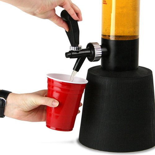 Gulp Biersäule Getränkespender | 3,5 Liter Bierspender, Tabletop-Biersäule, Biersäule für zu Hause, Bierspender für zu Hause, Party-Biersäule, Getränkedispenser, Giraffen-Biersäule, Biertower - Image 5