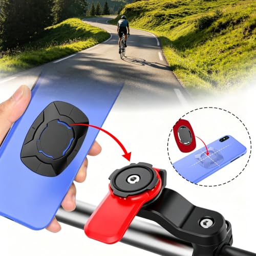 Image of 7 PCS Set Accessory Kit with Handlebar Mount,Mobile Mount for Bike, Phone Holder for Urban Cycling and Outdoor Adventures, Compatible with Most Bicycles and Motorcycles