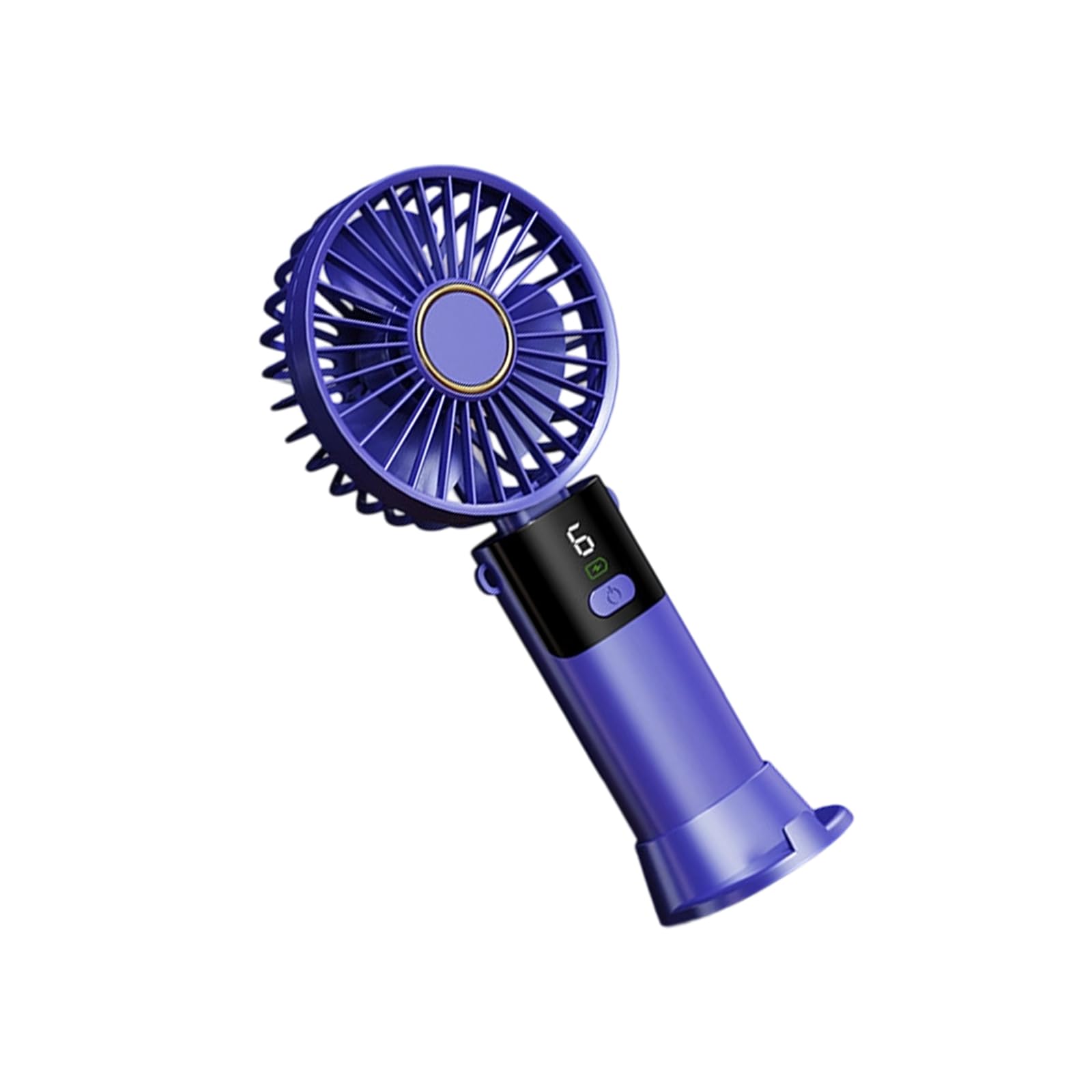 Uqezagpa Quiet Handheld Fan 5 Speed Small Cooling Desk Fan USB Rechargeable Table for Indoor Travel Foldable Desk