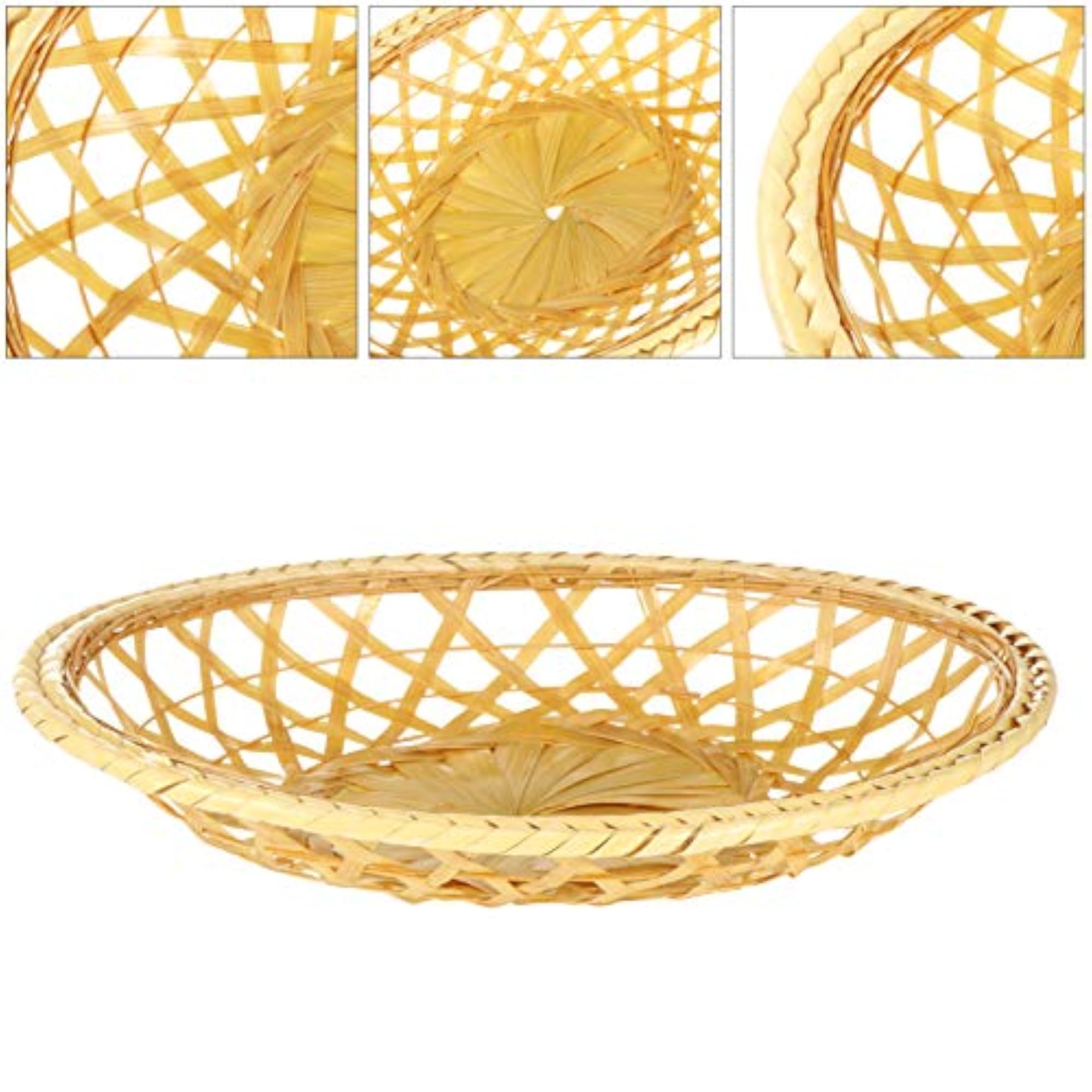 Rattan Bread Basket Handmade for Kitchen Organization