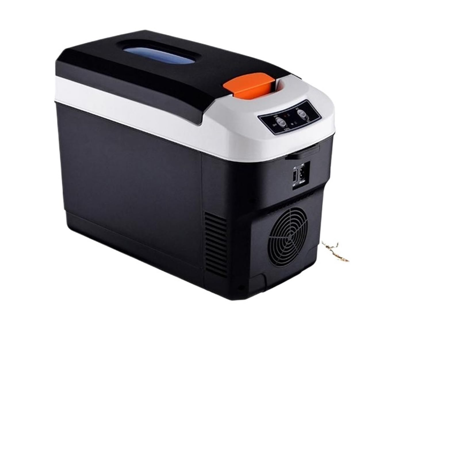 Mini refrigerador de 10 litros for Coche, hogar, Camping, 12/24 V, congelador, Enfriador, Calentador, Caja de Almacenamiento de Alimentos(US Plug 10L)