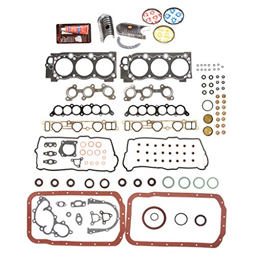 Evergreen Engine Rering Kit Fsbrr2034Eve Compatible With 95-04 Toyota 4Runner Tacoma 5Vzfe Full Gasket Set, 0.25Mm / 0.010" Oversize Main Rod Bearings, 0.50Mm / 0.020" Oversize Piston Rings #TOP25