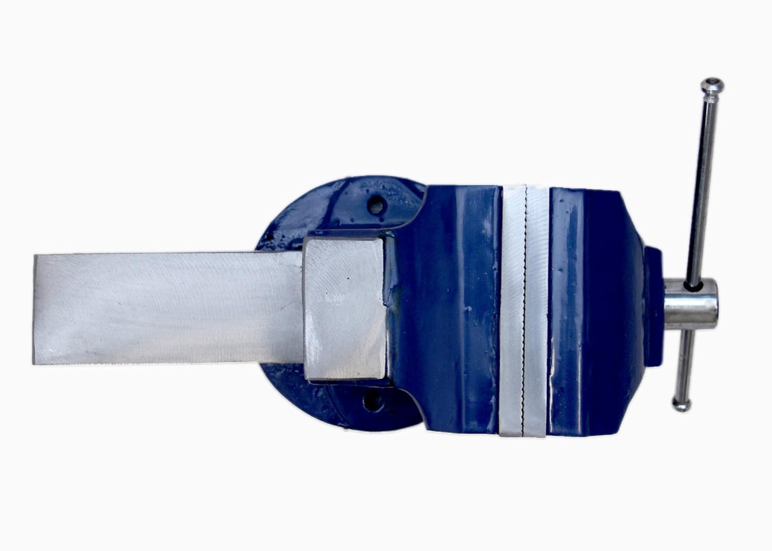 RK Collections Germany base (5inches) heavy professional Cast Iron Bench Vice heavy duty Fixed Base, Blue127mm 1