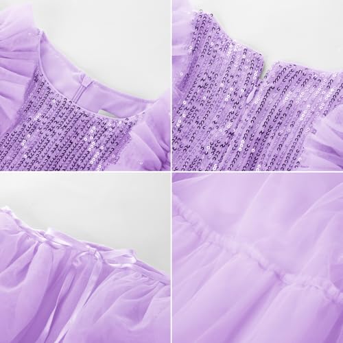 Image of GRACE KARIN Girls Dresses Sequin Party Formal Pageant Dress Tween Girl Birthday Tulle Prom Princess Maxi Dress Size 5-14