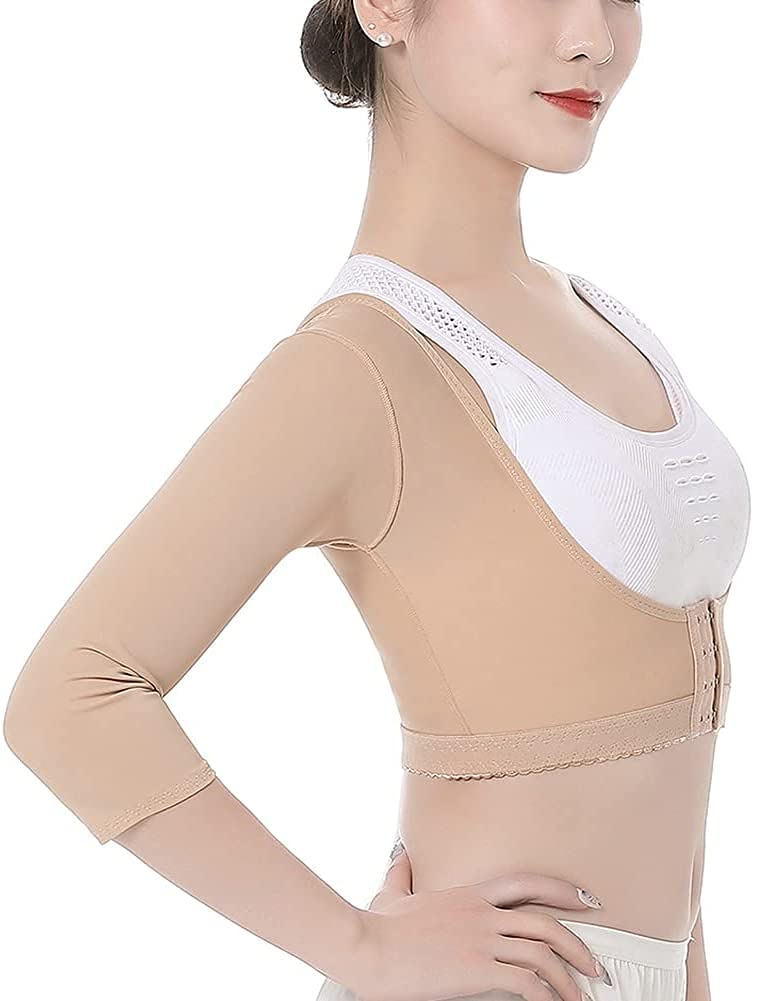 Women Corrector Band Back Brace Straightener Bra Adjustable Underwear Lady Breast Support Prevent Humpback Chest Sagging (Color : S) (L)