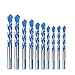 Produktbild Stahlbürste Hot 10 stücke Wolframkarbid Mauerwerk Bohrer Set für Metallstahl Porzellan Keramik Fliesen Betonziegelsteinkunststoff Holz (6 8 10 12mm Wiederherstellungswerkzeuge. ( Color : Blue )
