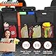COOFULL Kofferraum Organizer Auto, multi aufbewahrungstasche für auto mit netztaschen, kofferraumtasche, schwarz XL
