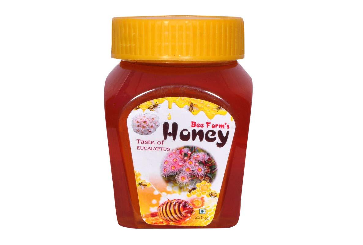 Healthy Diet Eucalyptus Bee Farm's Honey Raw Honey Unprocessed Unpasteurized Pure Natural Organic Honey (250 Grams)