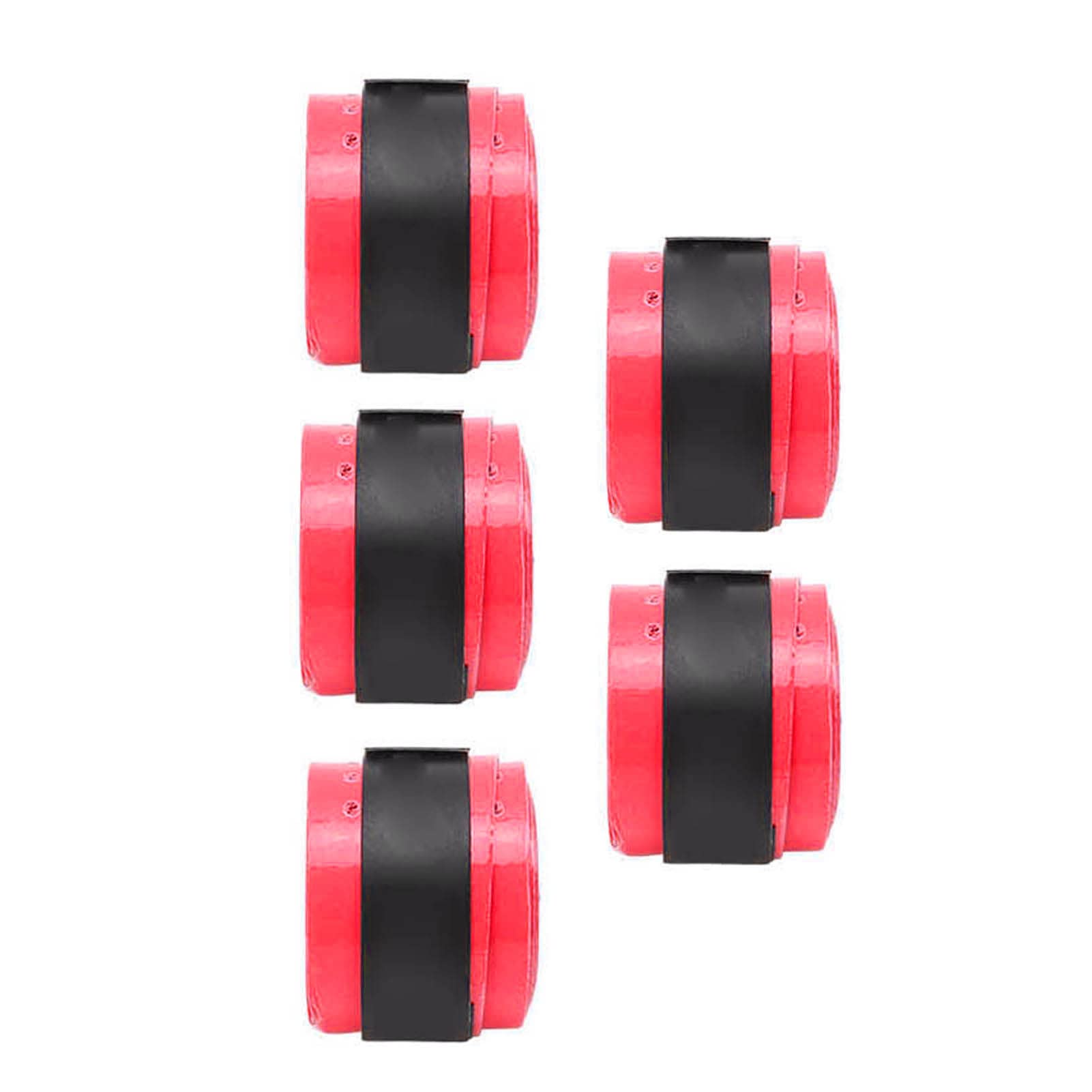 KIMISS 5PCS Bow Riser Handle Grip Tape for Archery - Sweat Absorption Anti-S Band Wrap for Compound & Recurve Bow - Comfortable PVC Material, Breathable Design, Strong Adhesive (Red)