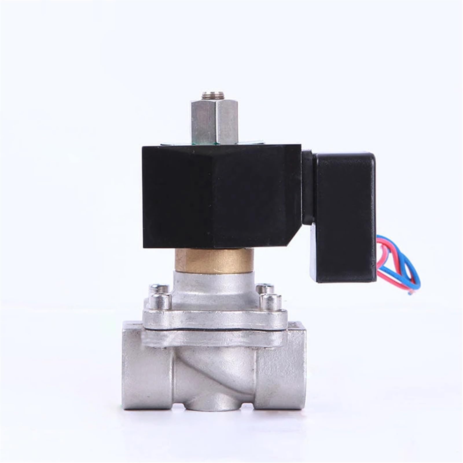 DN20 Normally Open Energy Saving Solenoid Valve Water Stainless Steel Electric IP65 Fully Coil 12V 24V 220V(12VDC-Open)