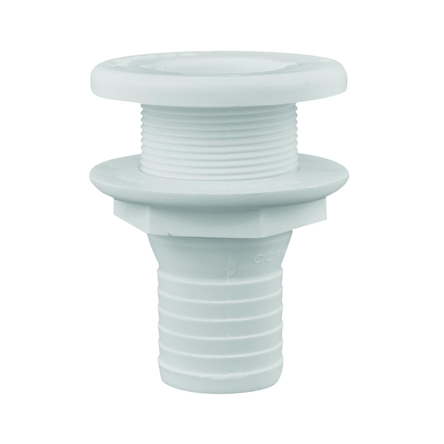 Attwood Pasacavi Dritto 3873-3 Per Barca – Connettore In Plastica 19 Mm, Bianco, Resistente A Ossidazione E Corrosione