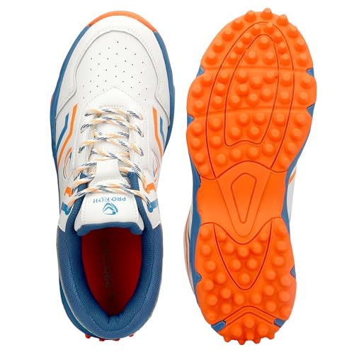 Image of PRO KVH Men's Rubber Spike Cricket Shoes Unisex Cricket Shoes | Mid-Foot Support Heel Synthetic Limited Edition Elite Performance