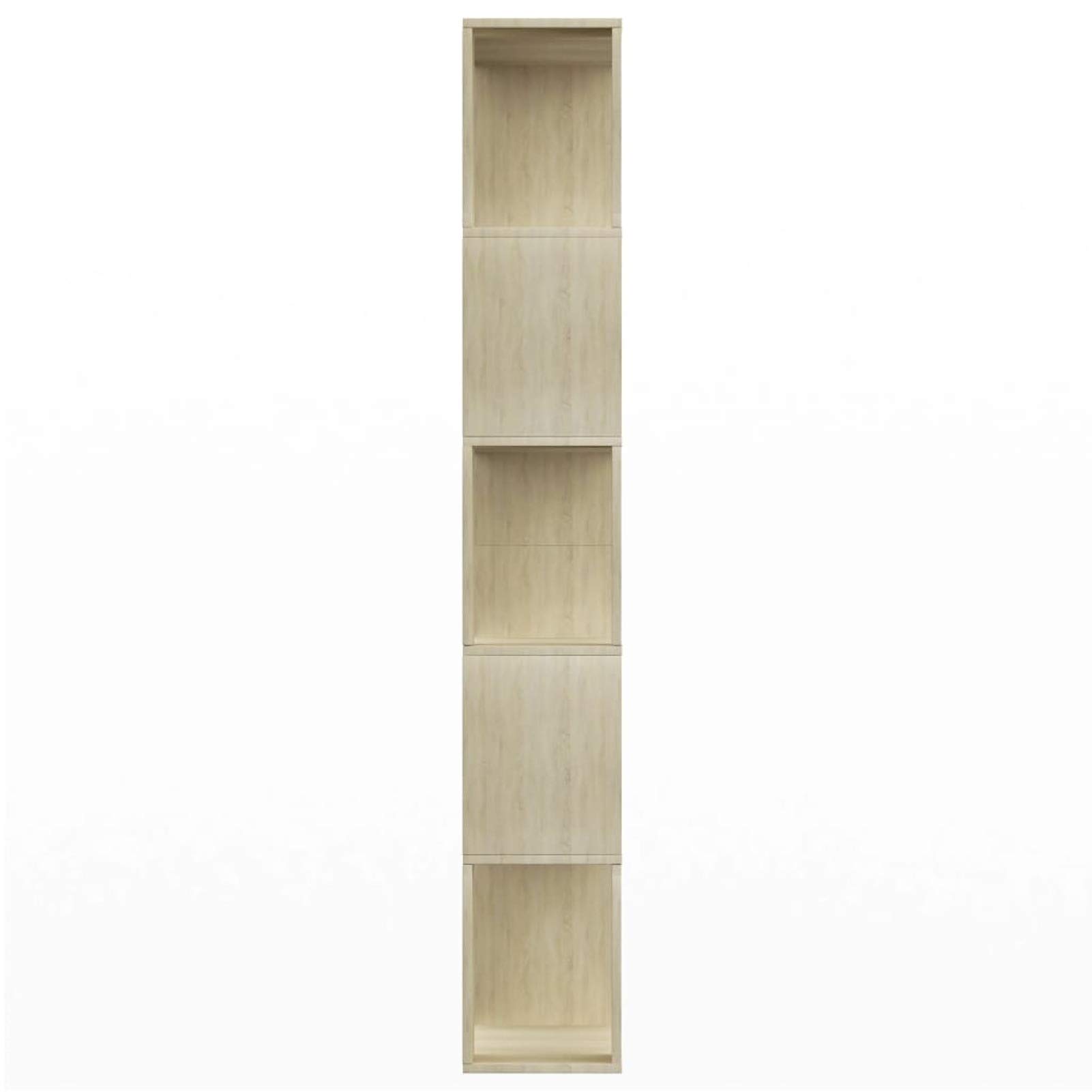 Mogou Półka/Przegroda przestrzeni, Biblioteka Estanteria, Książki z książkami, Wysokie stołówki, Stojaki Schody, Półki Pokój młodzieżowy, płyty wiórowej Sonoma 80x24x159cm