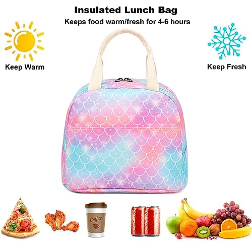Fuyicat Mermaid Lunch Bag For Women Girls thumb #1