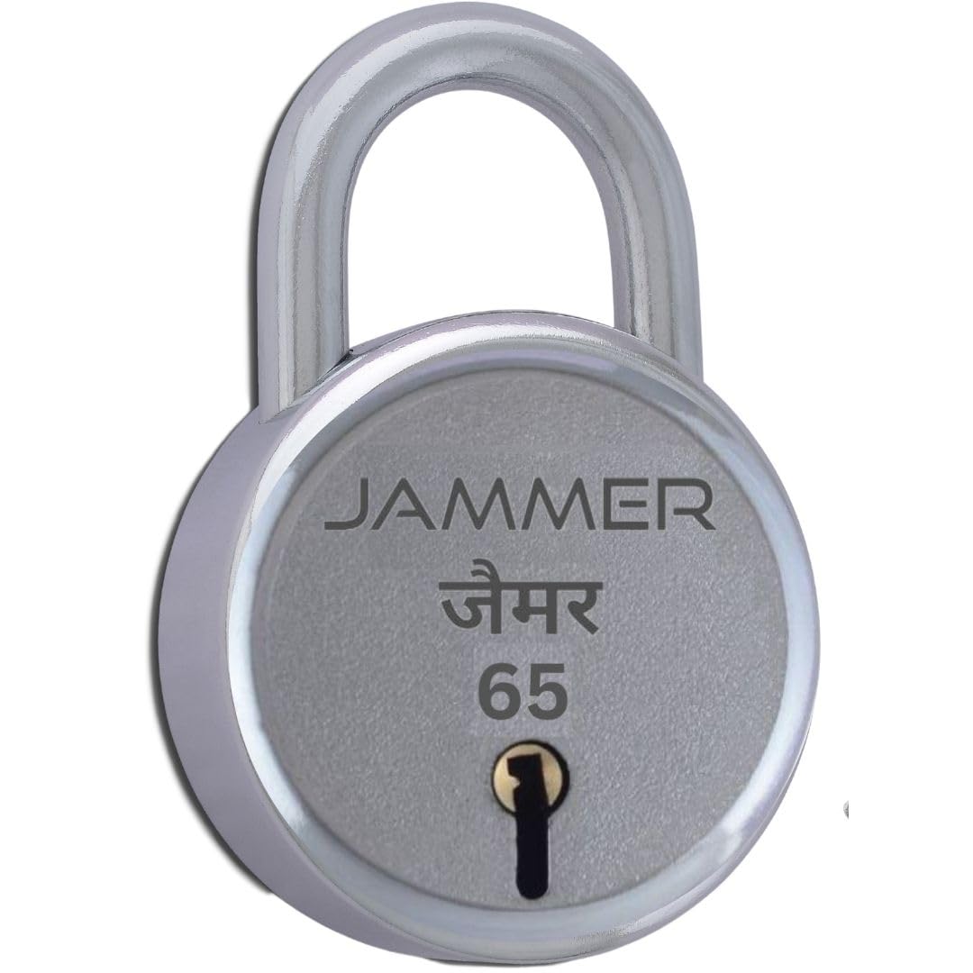 JAMMER Round 65 Lock with 3 Keys - High-Security Door and Gate Lock for Home and Commercial Use - Durable 60mm Padlock with Lever Technology- Pack of 2 — Amazon image 2