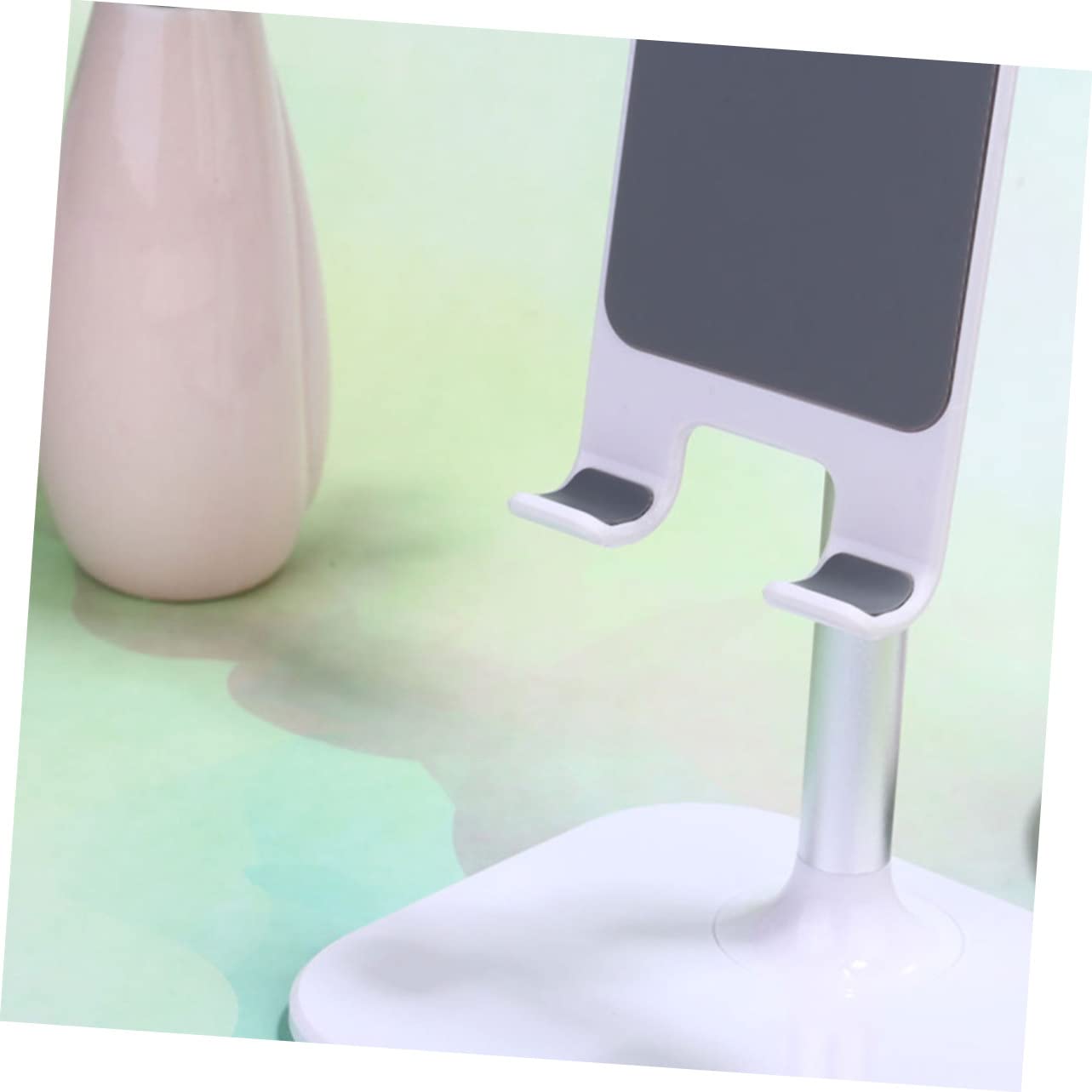 Gatuida 2piezas Soporte para Tablet y Móvil Base Telescópica para Escritorio Compatible Smartphones y Tablets Ver Videos Videollamadas Color
