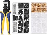 haisstronica 2.54mm 460PCS Dupont Wire Connectors Crimping Tool Kit,Crimper Plier for AWG...