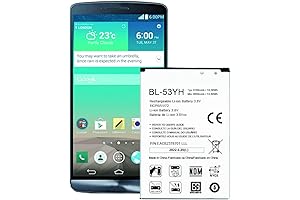 New Upgraded LG G3 Battery, Long Lasting 3700mAh BL-53YH Battery Replacement for...