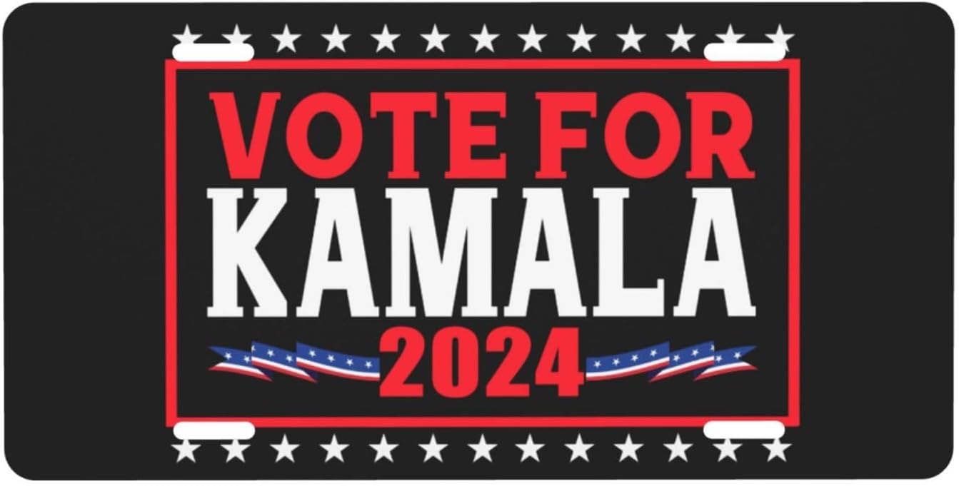 Vote Kamala 2024 Kamala Harris 2024 Fashion License Plate 6x12in Funny for Car4