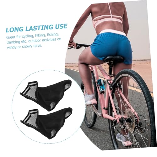 Cubiertas térmicas para calzado BESPORTBLE, 1 par, negras, tamaño 22x19 cm, para ciclismo y actividades al aire libre en invierno miniatura 3