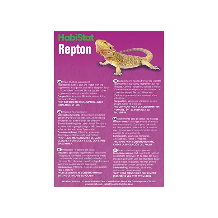 Medivet Repton Reptile Vitamin Dusting Supplement 100g Pet Foods & Supplies