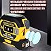 Almighty Tools Tape Measure 3-in-1 Laser Digital Measuring Tape Ruler-LCD Backlight 5M/16Ft Tape & Laser 40m/131Ft Rangefinder,Crosshairs Markings,Data Storage,Durable ABS Case/Yellow 1Pack