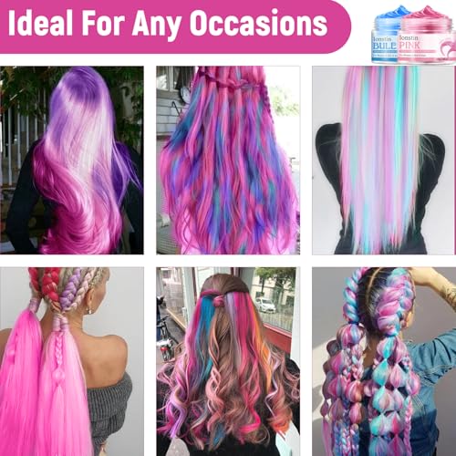 Tinte temporal para cabello color rosa 3.4 fl oz miniatura 3