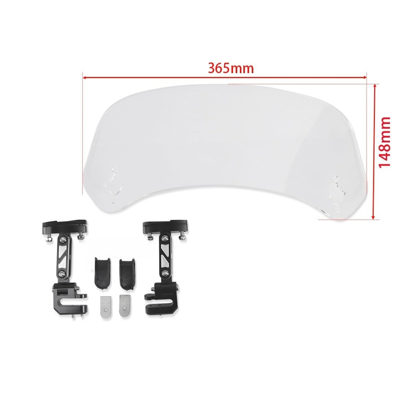 Estensione Universale Parabrezza Per Motocicletta Deflettore Regolabile Morsetto Per Parabrezza Per KAWASAKI Per Yam&aha Per Hon&da Per SUZUKI Deflettori